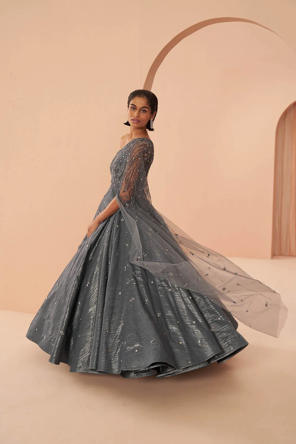 Mirage Crushed Gown