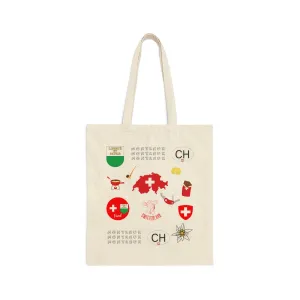 Montreux, Switzerland | Travel Iconic Cotton Canvas Tote Bag
