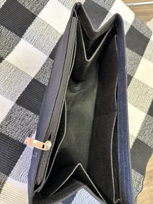 Neoprene Tote Insert Organizer - Black felt