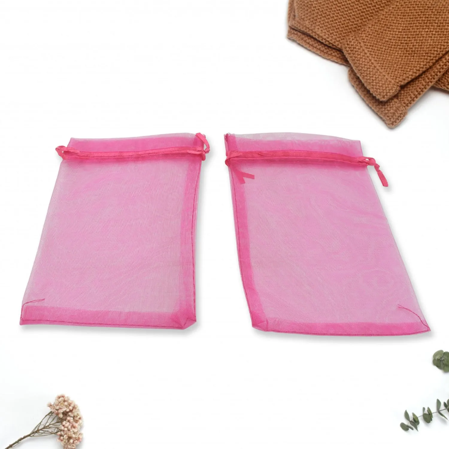Organza Gift Bags for Party (100 Pcs Set)
