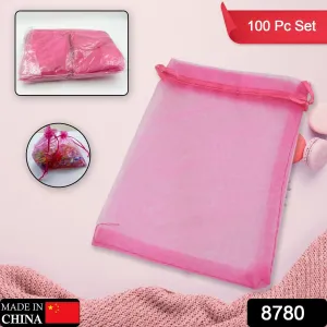 Organza Gift Bags for Party (100 Pcs Set)