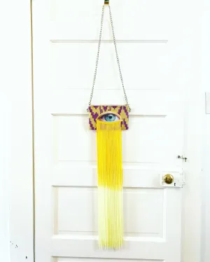 Purple and Gold Eye Clutch