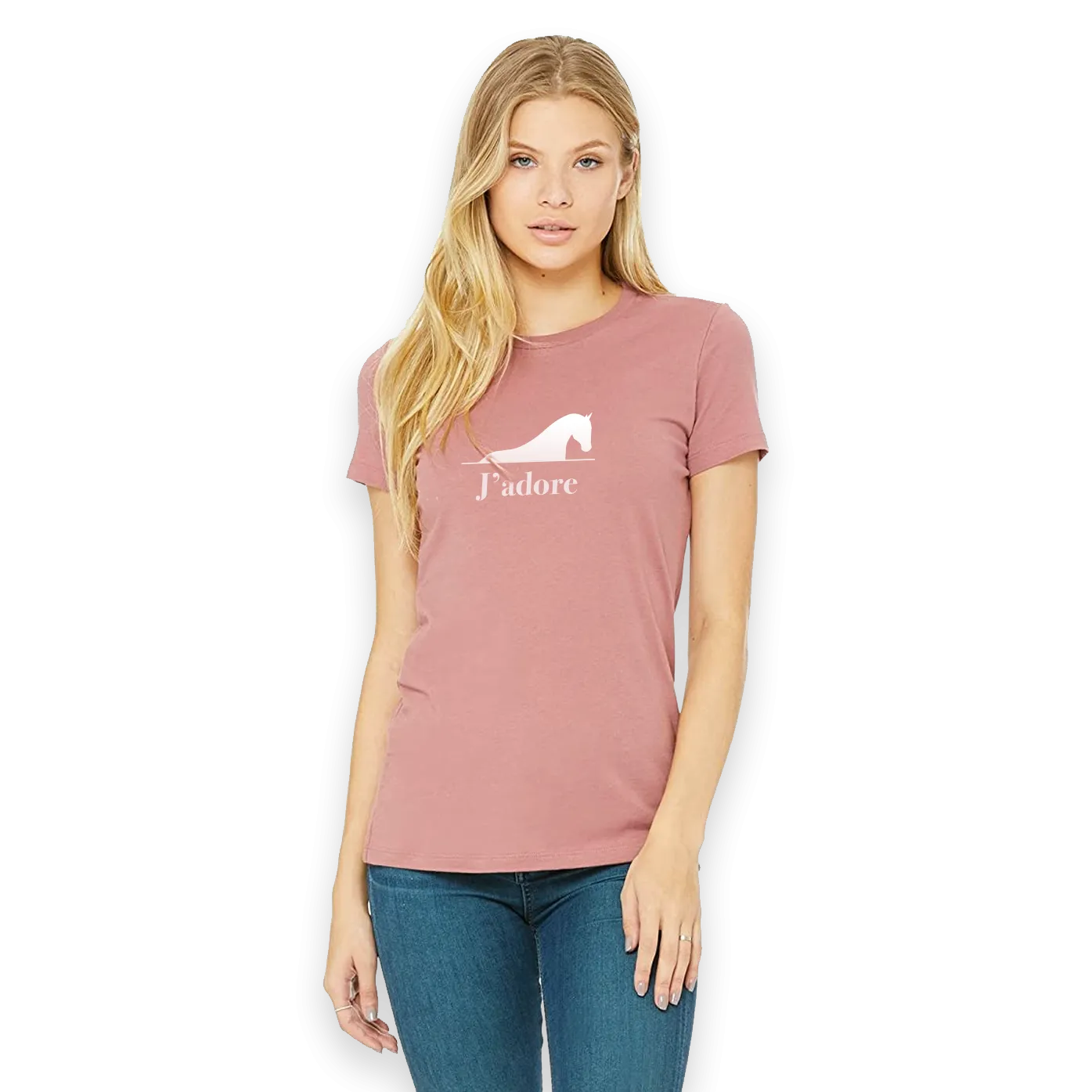 Retiring J'adore - White - T-shirt Women's - Mauve