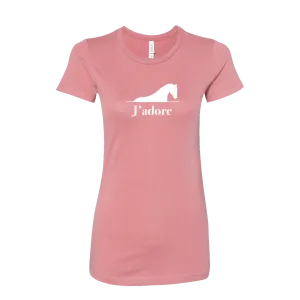 Retiring J'adore - White - T-shirt Women's - Mauve