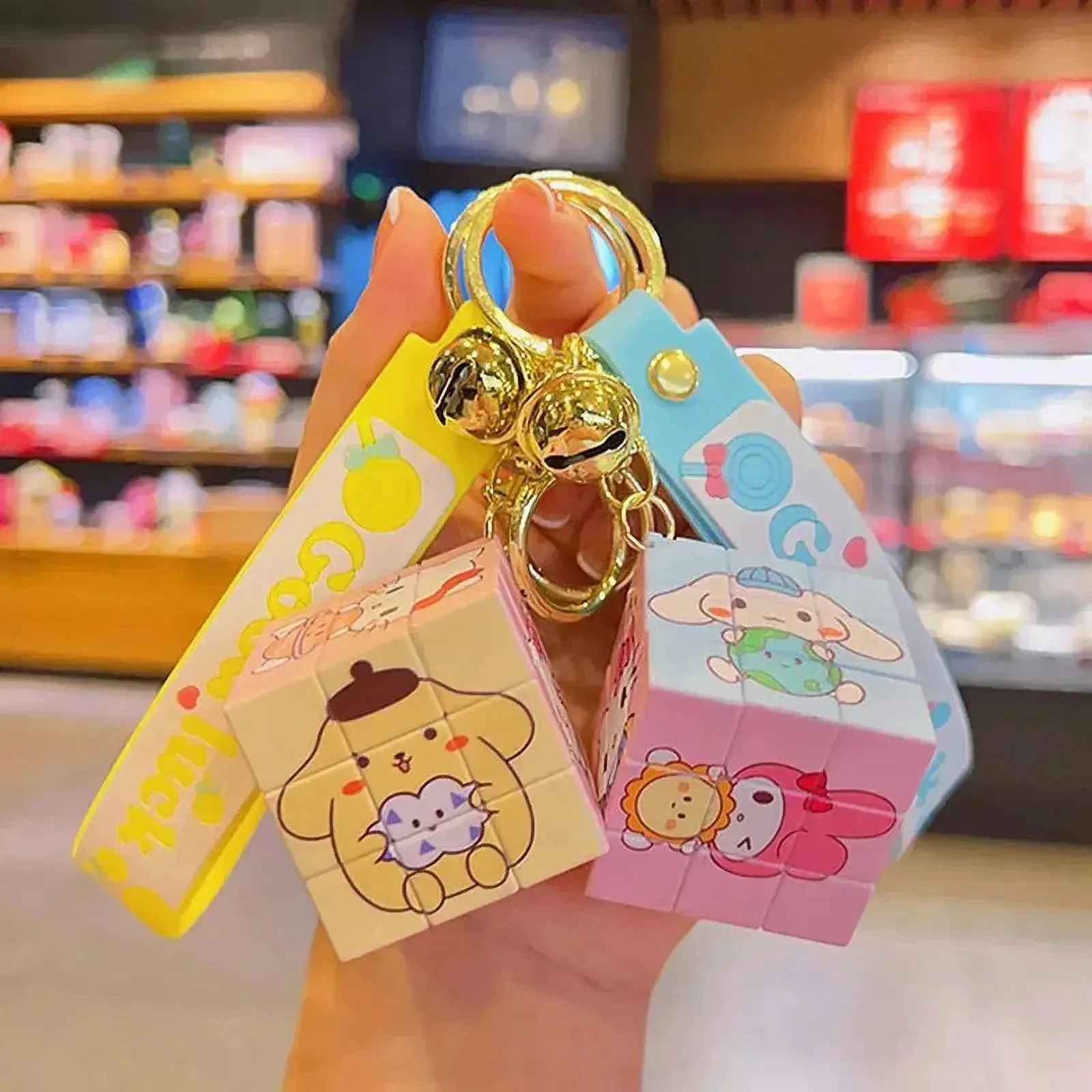 Sanrio Rubik's Cube Keychain