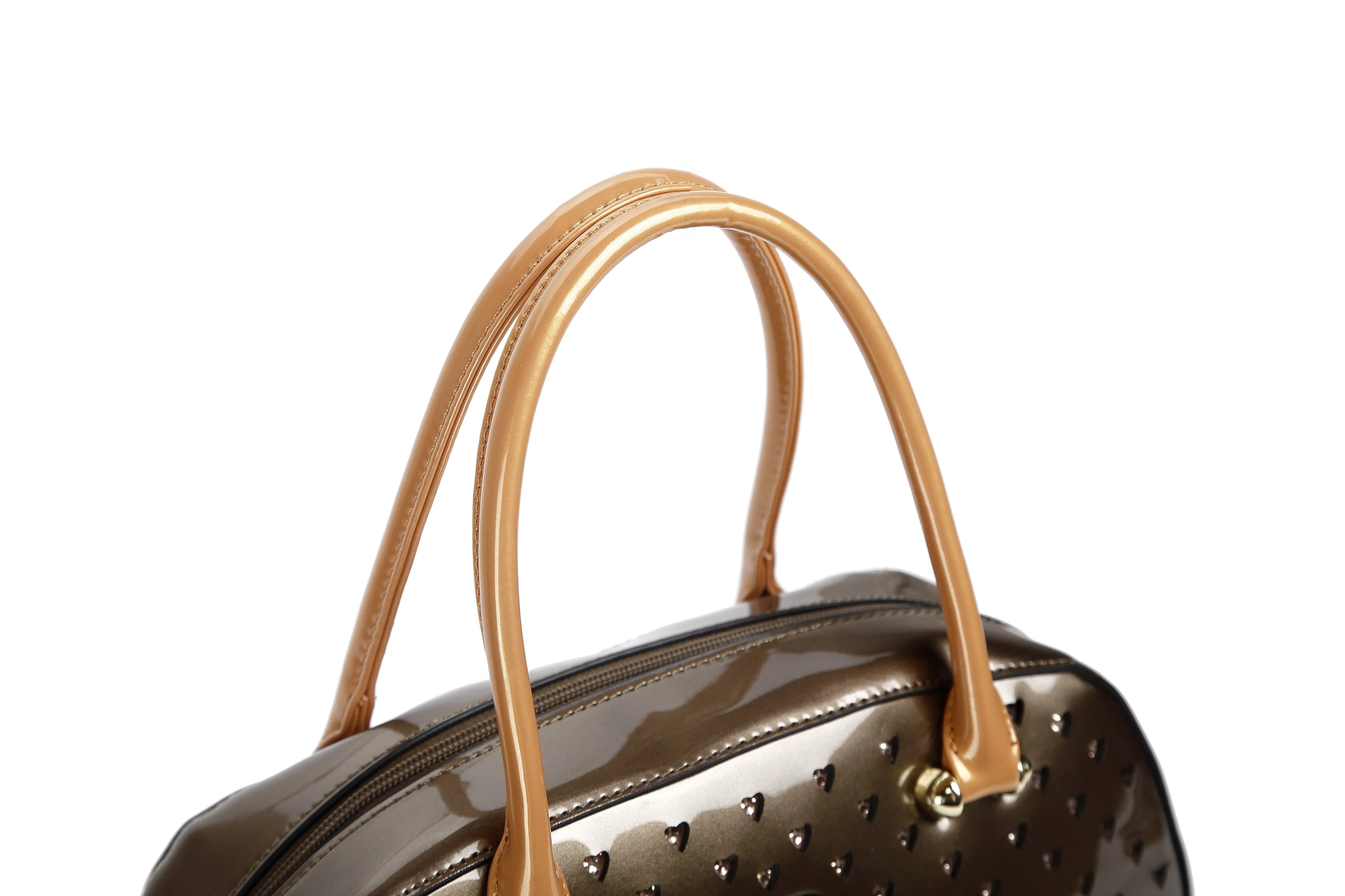 Starz Art Vegan Leather Retro Crystal Overnight Latch On Bag [RZO8329]