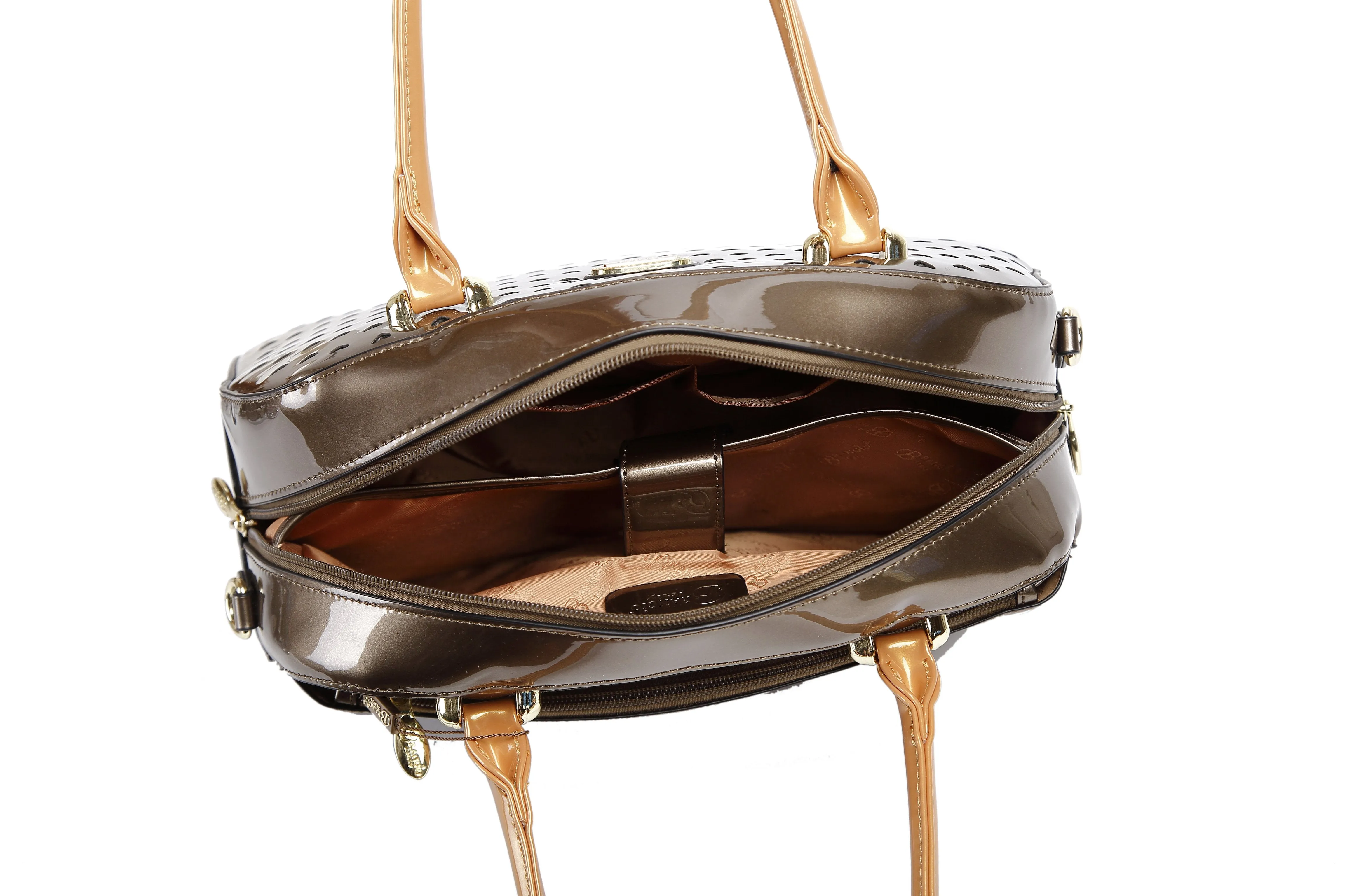Starz Art Vegan Leather Retro Crystal Overnight Latch On Bag [RZO8329]