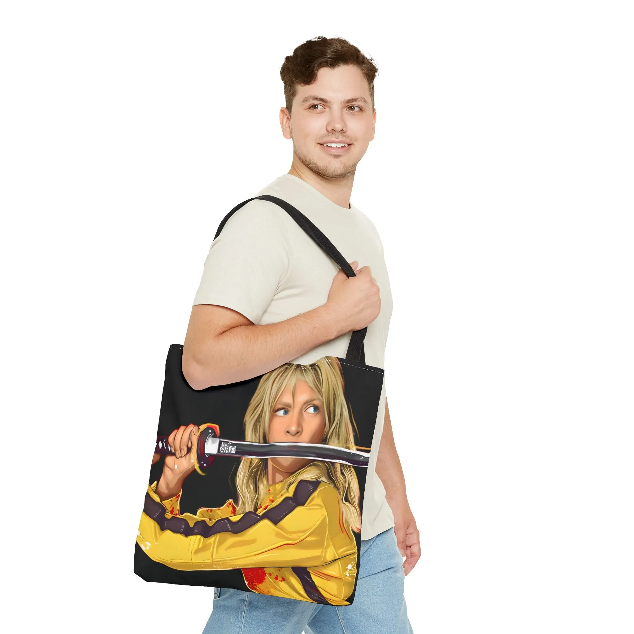 Stylish Kill Bill Tote Bag | Iconic Sword Design | Perfect for Movie Fans
