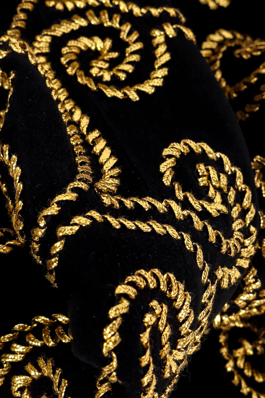 Suede Ribbon Swirl Bolero Jacket