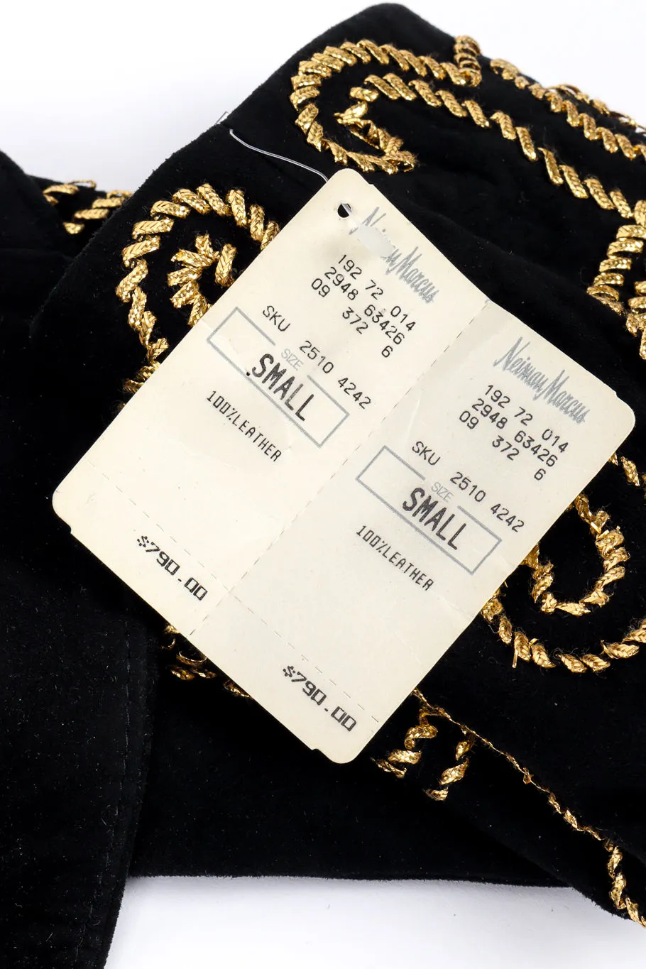 Suede Ribbon Swirl Bolero Jacket