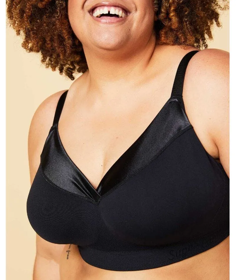 Sugar Candy Posh Wire-free Bralette - Black