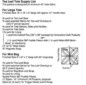Tea Leaf Totes