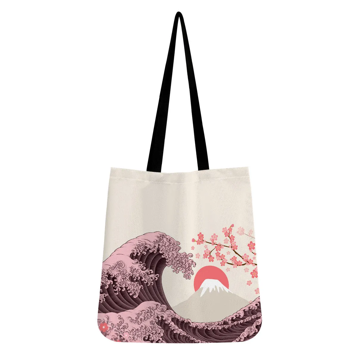 The Great Wave and Sakura Cloth Totes