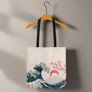 The Great Wave and Sakura Cloth Totes