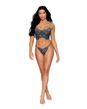 Velvet Twilight Bustier & G-String Set